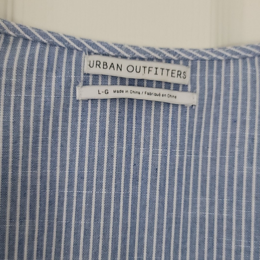 Urban Outfitters Light Blue/White Striped Maxi Dress - Picture 5 of 6